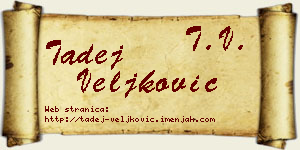 Tadej Veljković vizit kartica